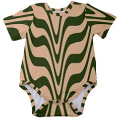 Swirl Pattern Abstract Marble Baby Short Sleeve Bodysuit by Cemarart