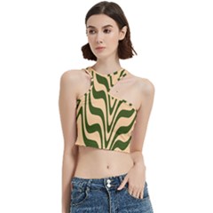 Swirl Pattern Abstract Marble Cut Out Top