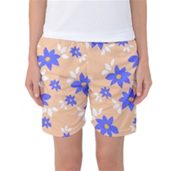 Flowers Pattern Floral Print Women s Basketball Shorts by Cemarart