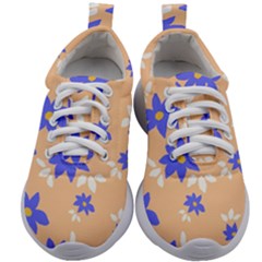 Flowers Pattern Floral Print Kids Athletic Shoes by Cemarart