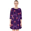 Pattern Petals Dots Print Seamless Smock Dress View1