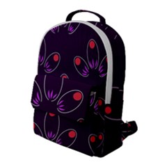 Pattern Petals Dots Print Seamless Flap Pocket Backpack (large) by Cemarart