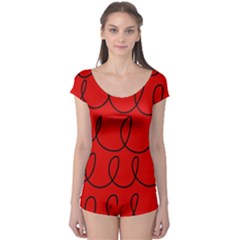 Red Background Wallpaper Boyleg Leotard  by Cemarart