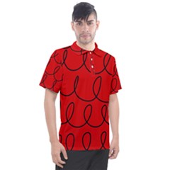 Red Background Wallpaper Men s Polo T-shirt by Cemarart