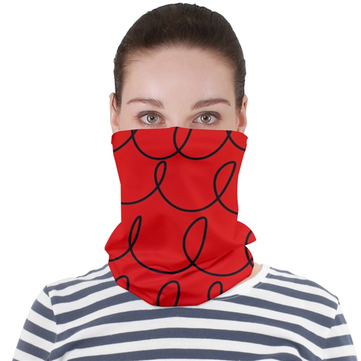 Red Background Wallpaper Face Seamless Bandana (Adult)