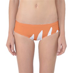 Orange Background Halloween Classic Bikini Bottoms by Cemarart