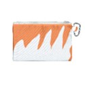 Orange Background Halloween Canvas Cosmetic Bag (Medium) View2