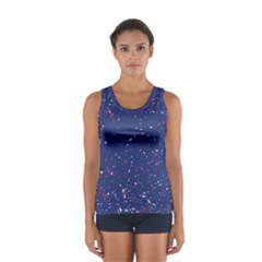 Texture Grunge Speckles Dots Sport Tank Top  by Cemarart