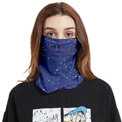 Texture Grunge Speckles Dots Face Covering Bandana (two Sides) by Cemarart