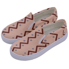 Print Pattern Minimal Tribal Kids  Canvas Slip Ons by Cemarart