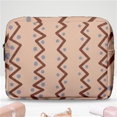 Print Pattern Minimal Tribal Make Up Pouch (large) by Cemarart