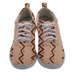 Print Pattern Minimal Tribal Women Athletic Shoes by Cemarart