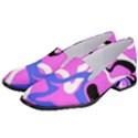 Swirl Pink White Blue Black Women s Classic Loafer Heels View2