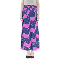 Texture Watercolour Liquify Full Length Maxi Skirt by Cemarart