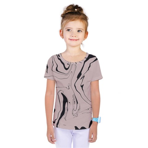 Chic Boho Decor Background Print Kids  One Piece T-shirt by Cemarart