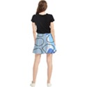 Boho Blue Deep Blue Artwork Waistband Skirt View2