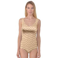 Background Wavy Zig Zag Lines Princess Tank Leotard  by Cemarart