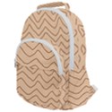 Background Wavy Zig Zag Lines Rounded Multi Pocket Backpack View1