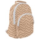 Background Wavy Zig Zag Lines Rounded Multi Pocket Backpack View2