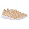 Background Wavy Zig Zag Lines Women s Slip On Sneakers View3