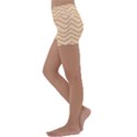 Background Wavy Zig Zag Lines Kids  Lightweight Velour Yoga Shorts View2