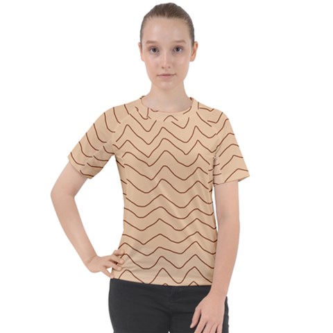 Background Wavy Zig Zag Lines Women s Sport Raglan T-shirt by Cemarart