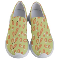 Pattern Leaves Print Background Women s Lightweight Slip Ons by Cemarart