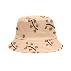 Leaves Plants Dots Pattern Bucket Hat by Cemarart