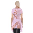 Elements Scribbles Wiggly Lines Retro Vintage Short Sleeve Side Drop Tunic View2