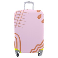 Elements Scribbles Wiggly Lines Retro Vintage Luggage Cover (medium) by Cemarart