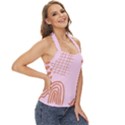 Elements Scribbles Wiggly Lines Retro Vintage Basic Halter Top View3