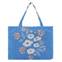 Doodle Flowers Leaves Plant Design Medium Tote Bag View1