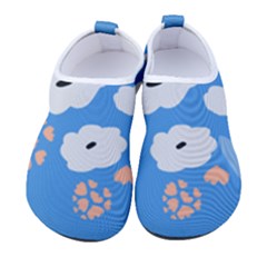 Doodle Flowers Leaves Plant Design Men s Sock-style Water Shoes