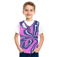 Texture Multicolour Grunge Kids  Basketball Tank Top by Cemarart