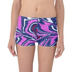 Texture Multicolour Grunge Boyleg Bikini Bottoms by Cemarart