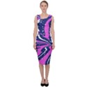 Texture Multicolour Grunge Sleeveless Pencil Dress View1