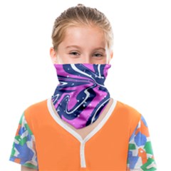 Texture Multicolour Grunge Face Covering Bandana (kids) by Cemarart