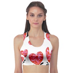 Elements Scribbles Brush Doodles Fitness Sports Bra by Cemarart