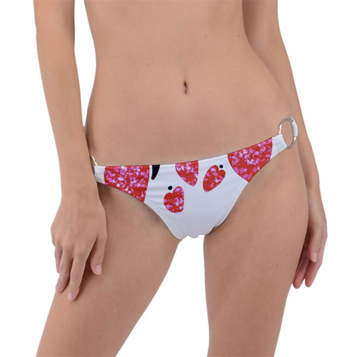 Elements Scribbles Brush Doodles Ring Detail Bikini Bottoms