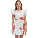 Elements Scribbles Brush Doodles Kids  Winged Sleeve Dress View1