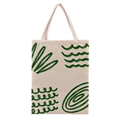 Elements Scribbles Wiggly Lines Classic Tote Bag by Cemarart