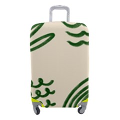 Elements Scribbles Wiggly Lines Luggage Cover (small) by Cemarart