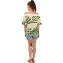 Elements Scribbles Wiggly Lines Off Shoulder Short Sleeve Top View2