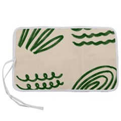 Elements Scribbles Wiggly Lines Pen Storage Case (l) by Cemarart