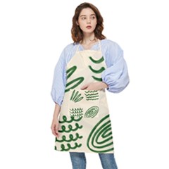 Elements Scribbles Wiggly Lines Pocket Apron by Cemarart