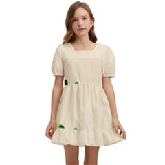 Elements Scribbles Wiggly Lines Kids  Short Sleeve Dolly Dress by Cemarart