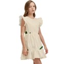 Elements Scribbles Wiggly Lines Kids  Winged Sleeve Dress View3