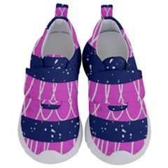 Texture Grunge Speckles Dot Kids  Velcro No Lace Shoes by Cemarart