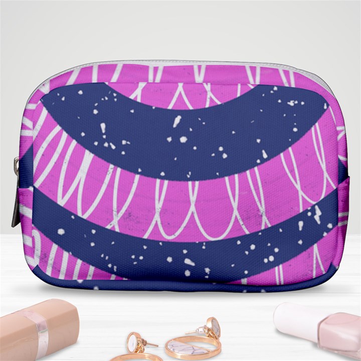 Texture Grunge Speckles Dot Make Up Pouch (Small)