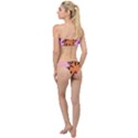 Doodle Flower Sparkles Orange Pink Classic Bandeau Bikini Set View2